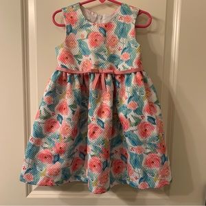 EUC Bonnie Jean Floral Print Size 4 Dress